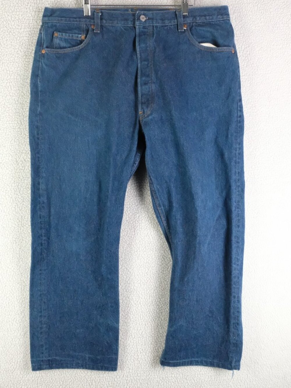 Vintage Levis 501 Mens 38X27 90S Made In USA Heavyweight Button Fly Straight